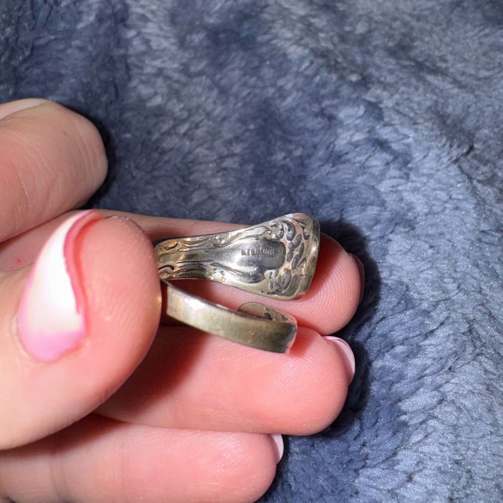 Silver Spoon Ring - Picture 2 of 3